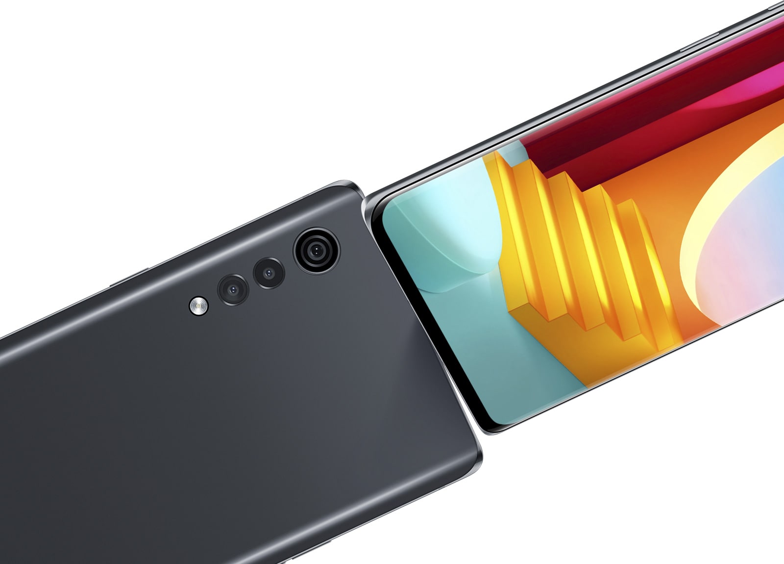 Designul simplu și elegant al noului LG VELVET.