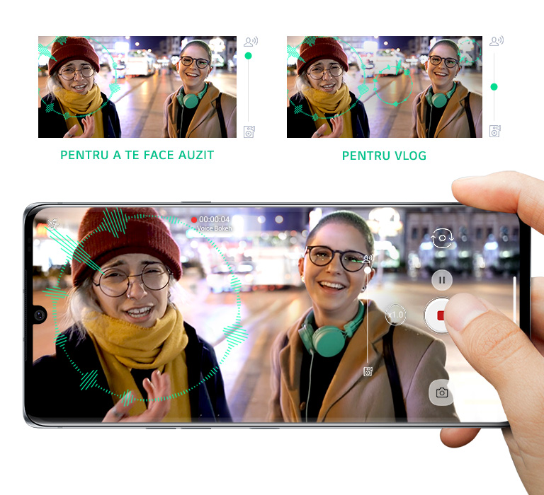 Interviu cu două femei, în stradă, pe timp de noapte.