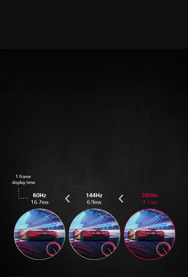 Mișcare fluidă în timpul jocurilor cu 240 Hz<br>2