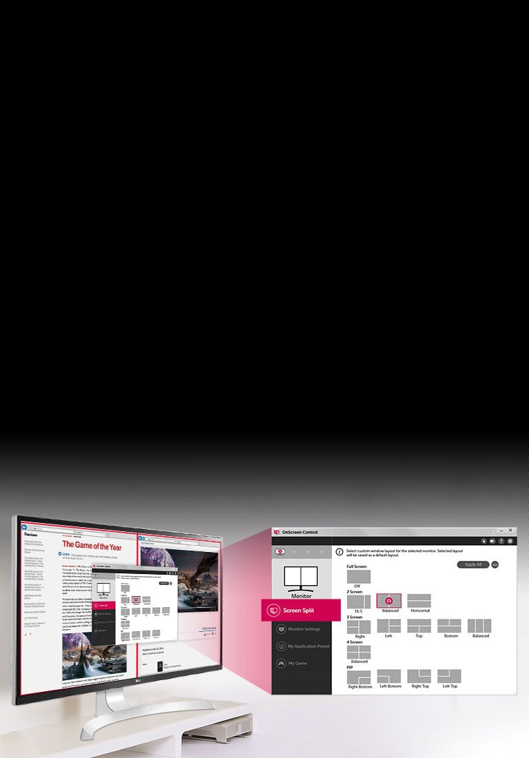 Opțiuni de divizare a ecranului cu un singur clic2