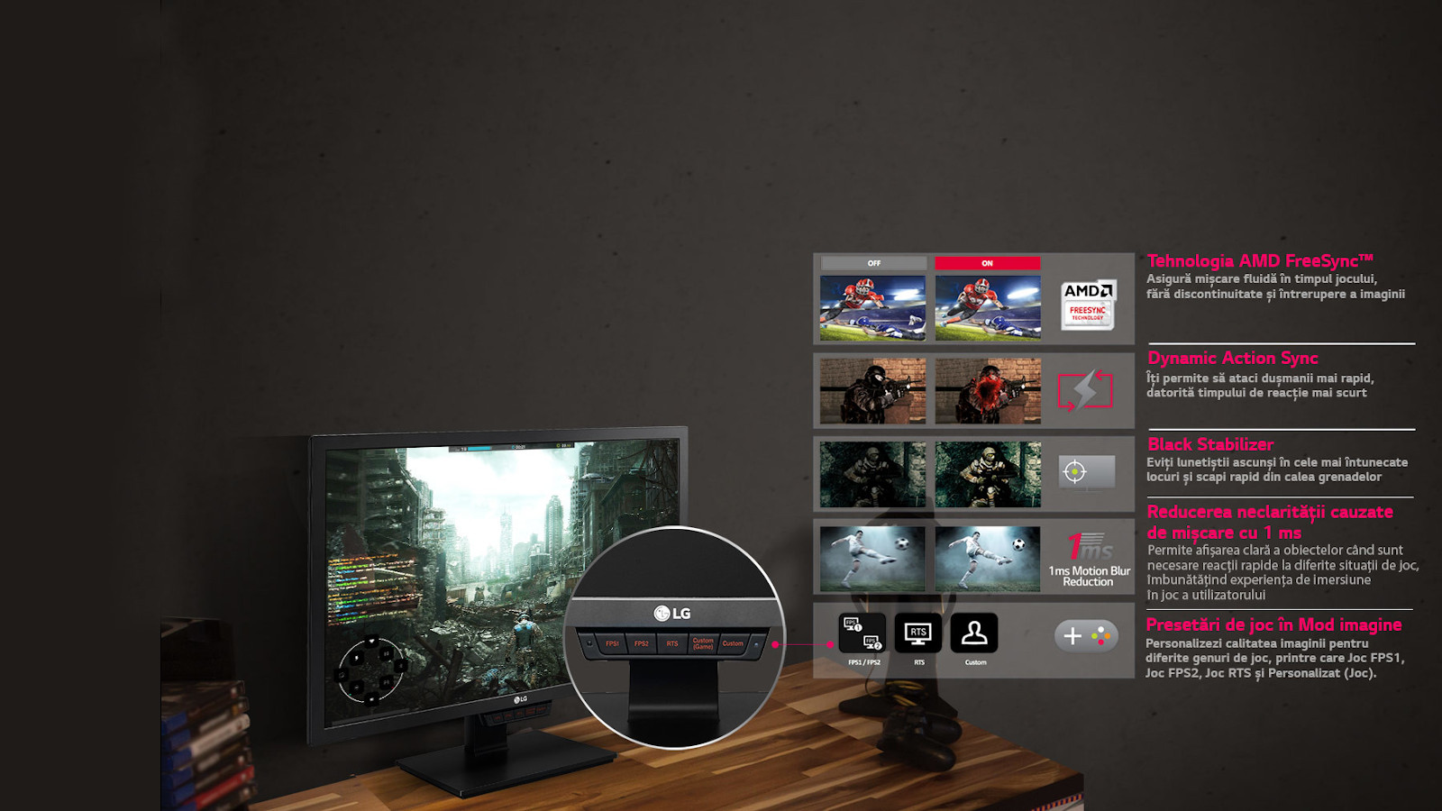 Carateristici suplimentare pentru jocuri:Game Mode1