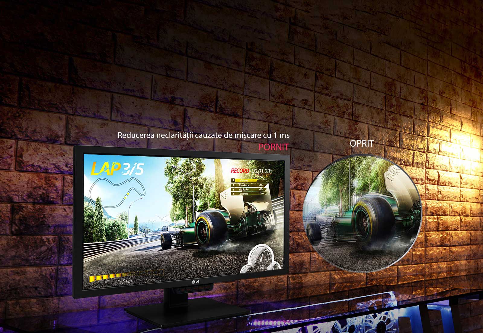 Functia pentru gaming Motion Blur Reduction<br>1