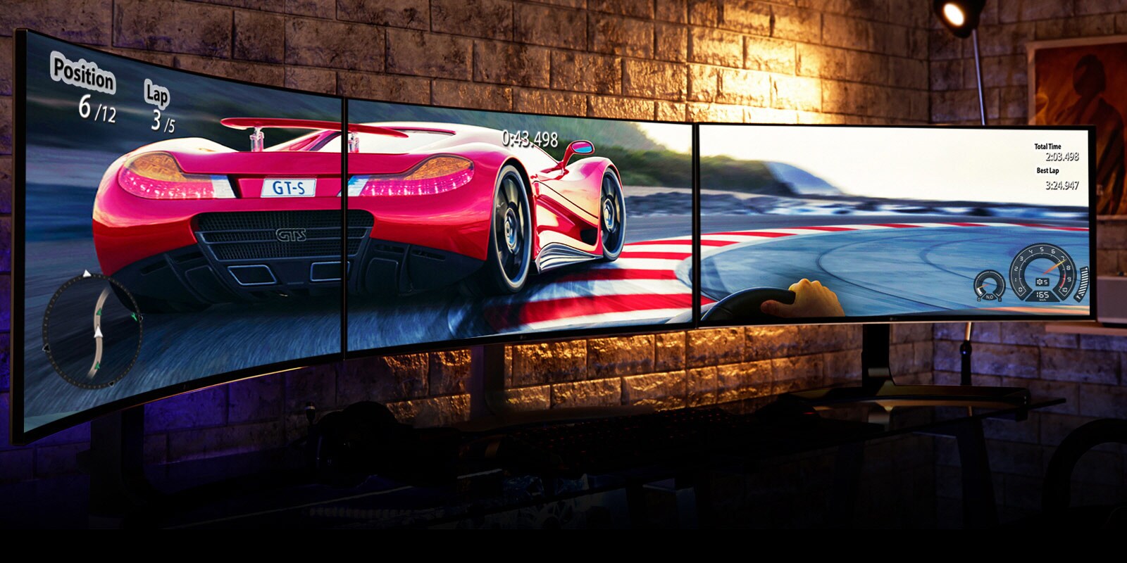 21:9 Curved UltraWide™ QHD  cu afișaj IPS