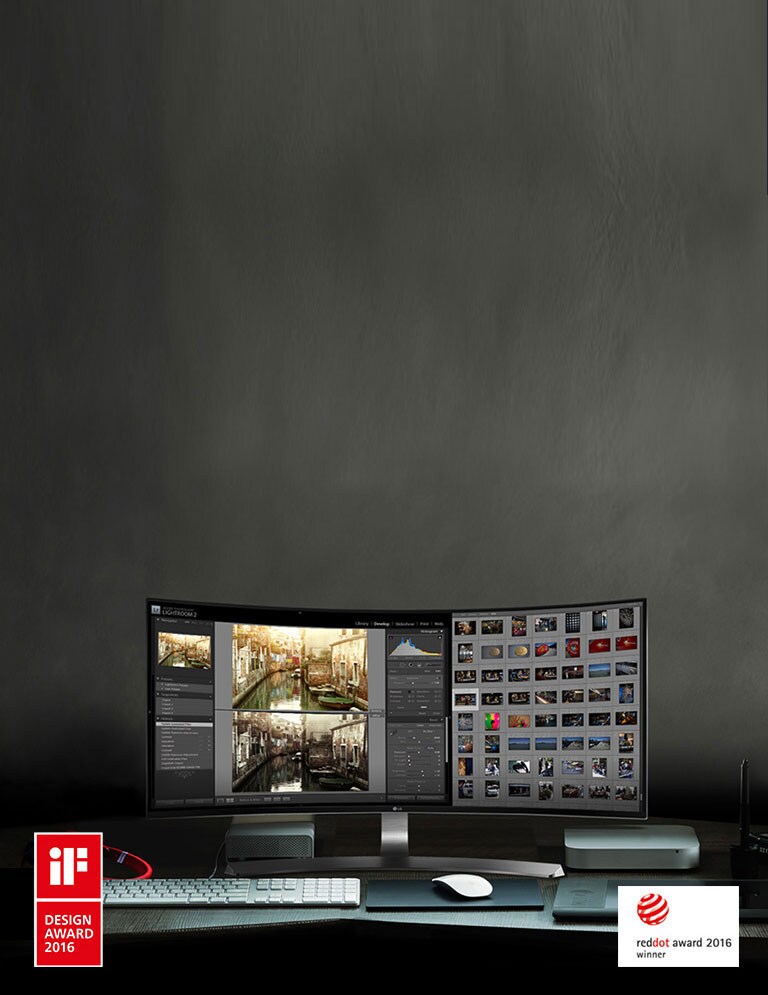 OQHD 21:9 curbat UltraWide™ pe afișaj IPS2