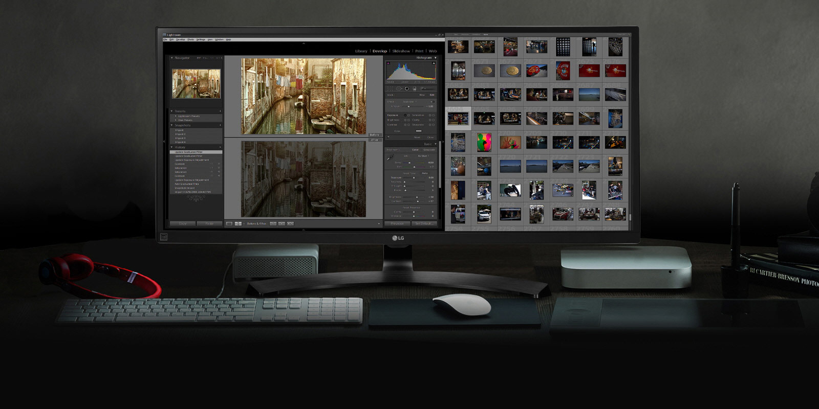21:9 Curved UltraWide™ QHD  cu afișaj IPS