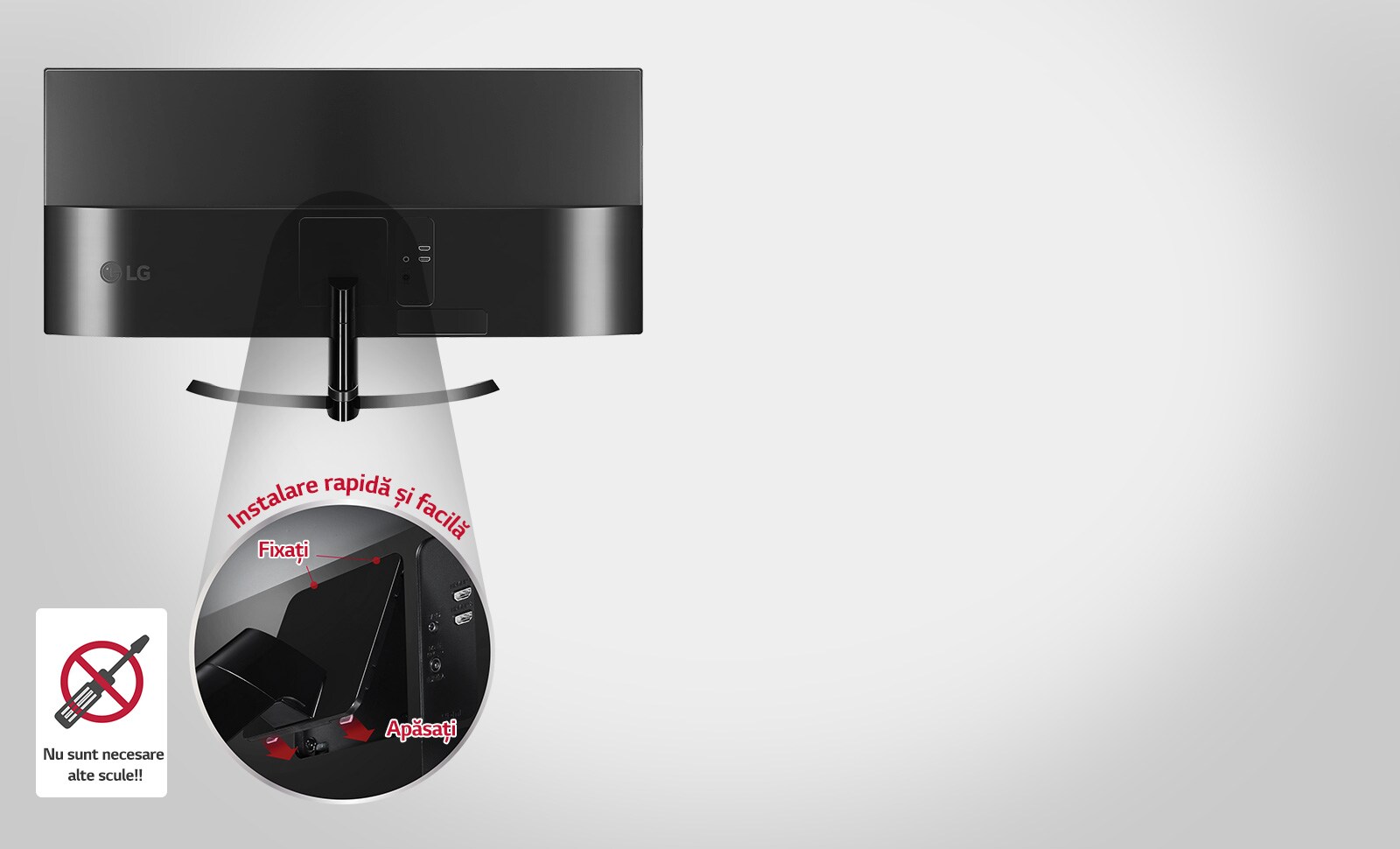 Suport cu instalare facilă<br>1