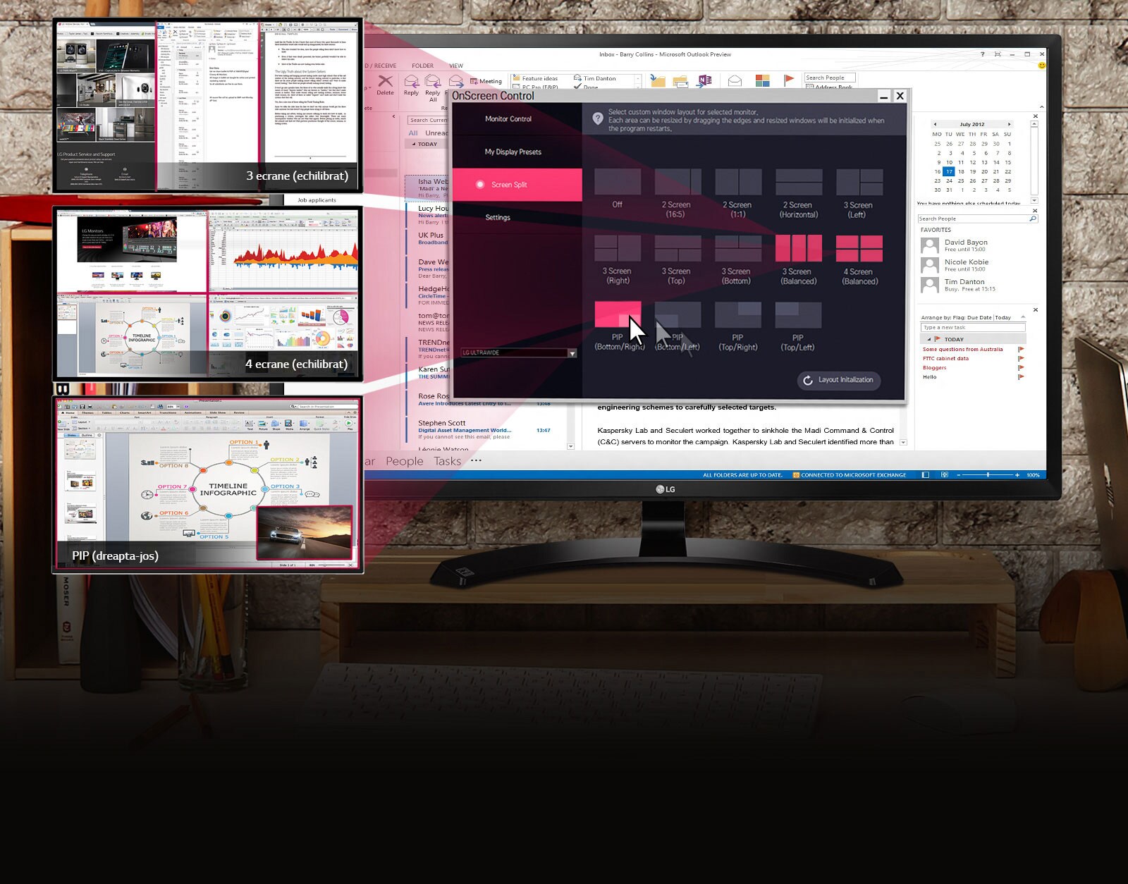 Spațiu de lucru personalizat pentru multitasking1