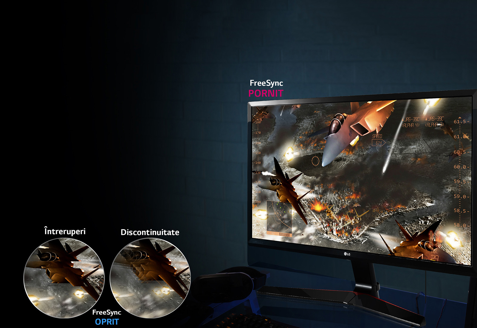 Mișcare fluidă: <br>Tehnologia AMD FreeSync™ <br>1