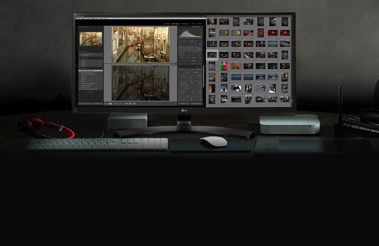 OQHD 21:9 UltraWide™ pe afișaj IPS1