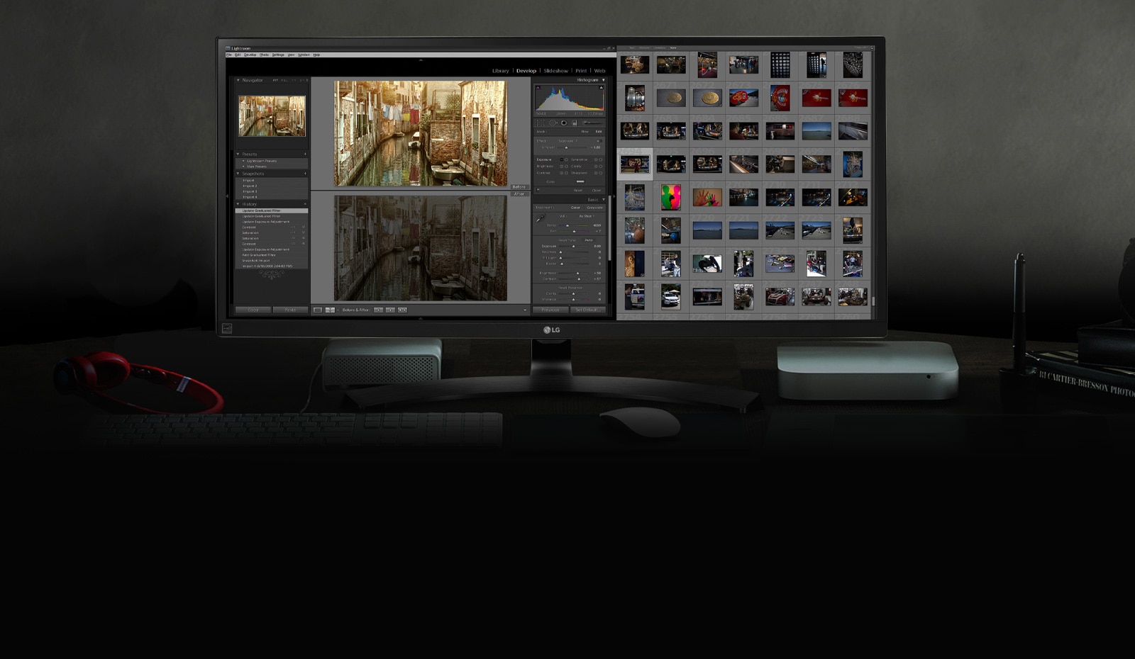 21:9 Curved UltraWide™ QHD  cu afișaj IPS