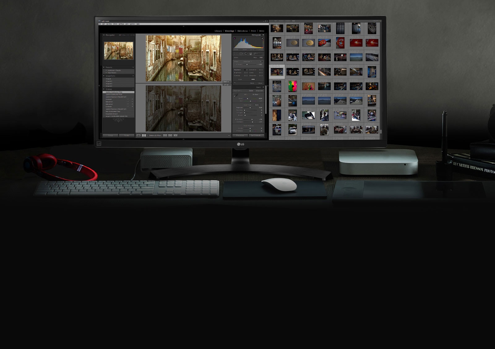 OQHD 21:9 UltraWide™ pe afișaj IPS1