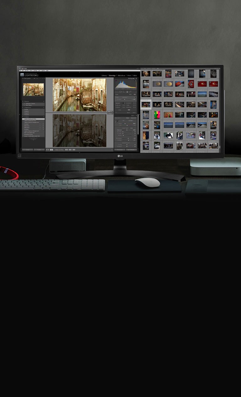 OQHD 21:9 UltraWide™ pe afișaj IPS2