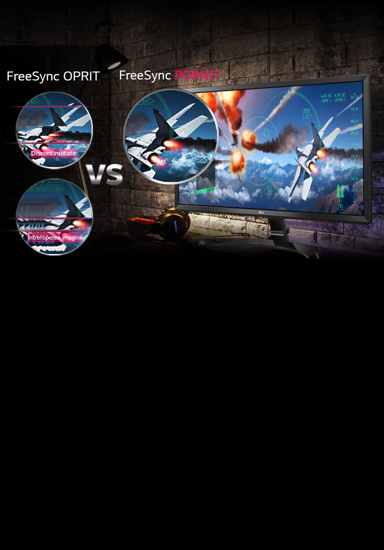 Scene de joc clare <br>și realiste cu FreeSync2