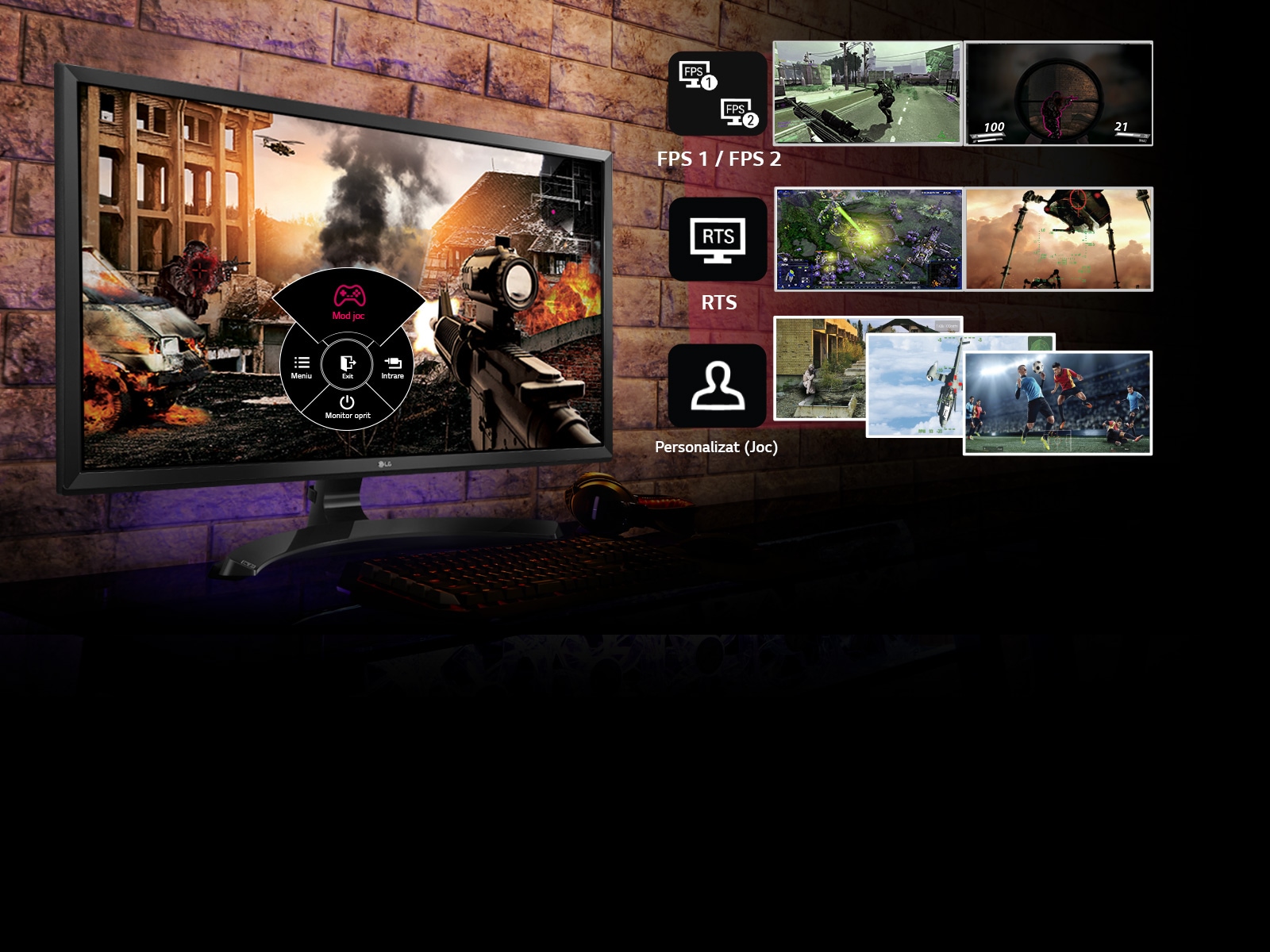 Setări optimizate pentru genurile de joc preferate1