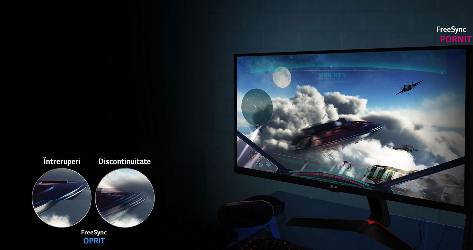 Mișcare fluidă: Tehnologia AMD FreeSync™ <br>1