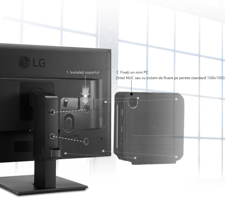 Conector pentru mini PC disponibil<br>2