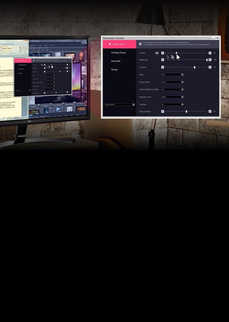 Opțiuni personalizate presetate,  cu un singur clic