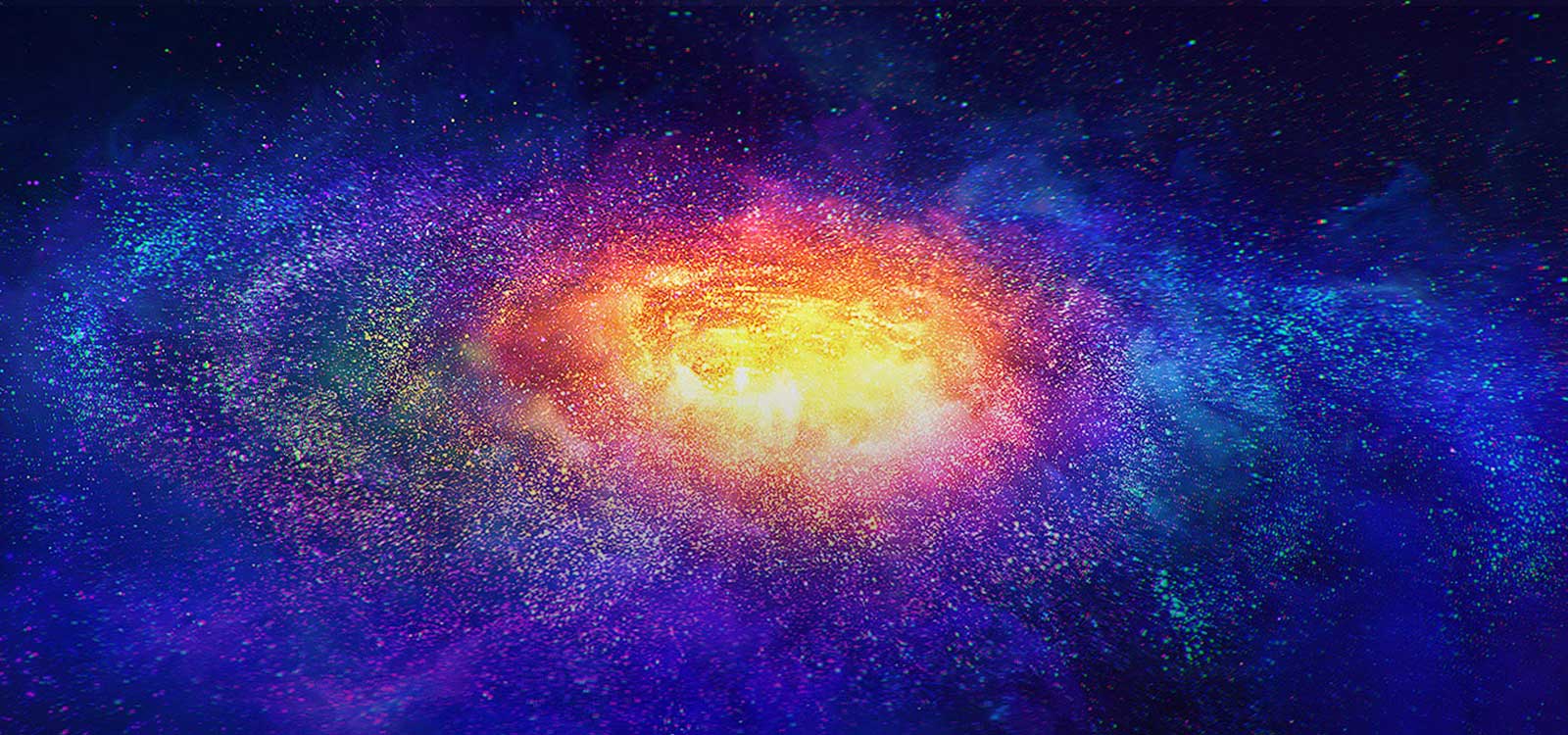 Aglomerație de stele în spațiu reprezentând pixelii televizorului LG OLED