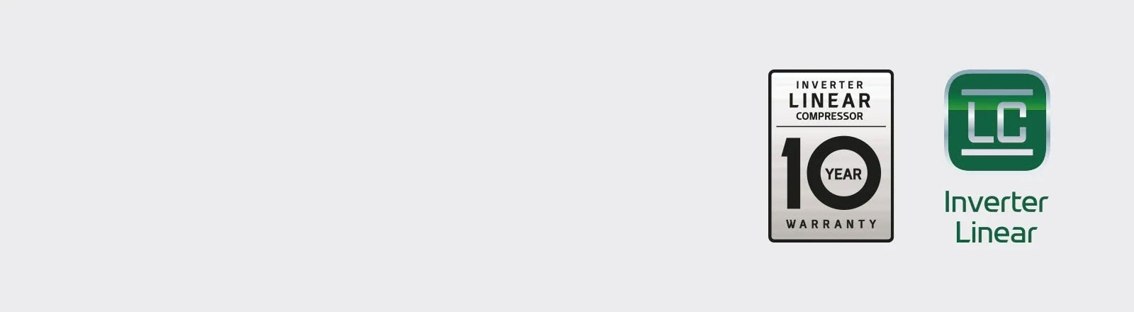 Garanția de 10 ani pentru logo-ul Compresorului Smart Inverter