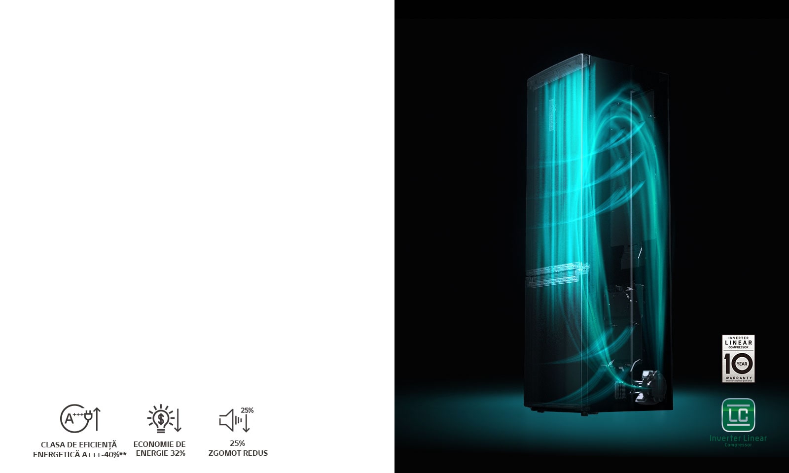 Garanție 10 ani pentru compresorul linear inverter1
