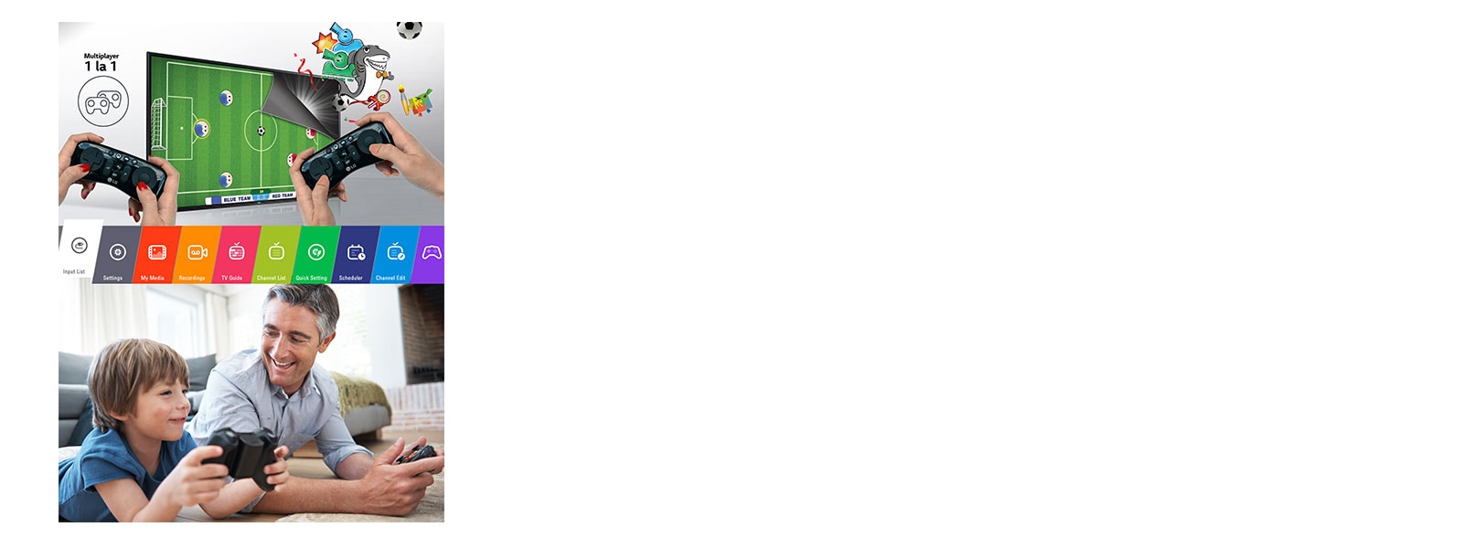 Gaming, control rapid & multiplayer<br>1