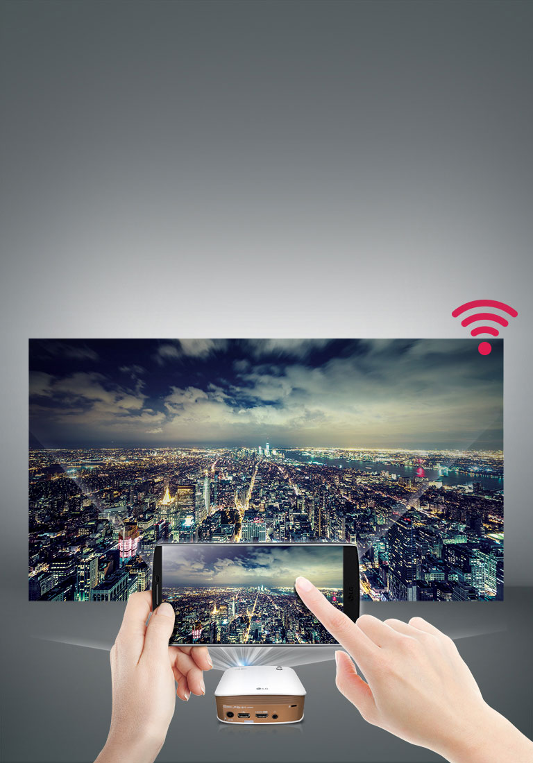 Go wireless. Conectivitate telefon-proiector