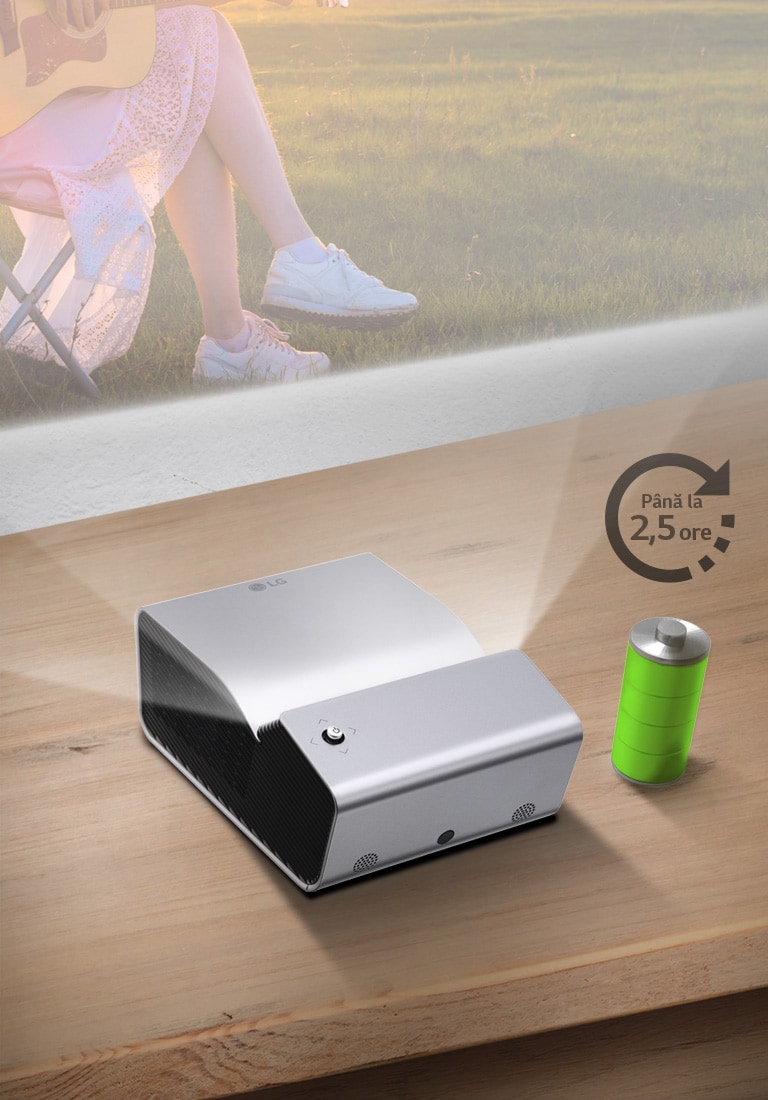 Baterie integrată cu autonomie de până la 2,5 ore2