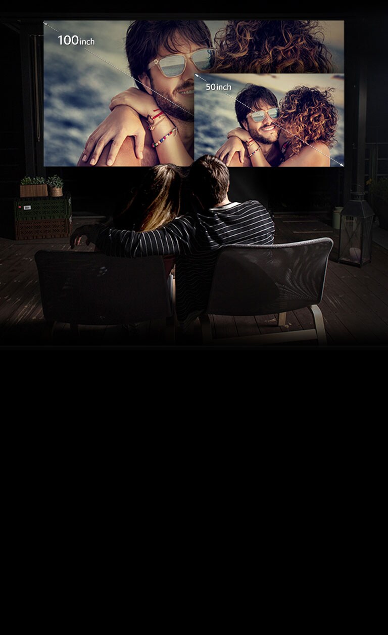 Experiența cinematică pe un ecran de 100 inch2