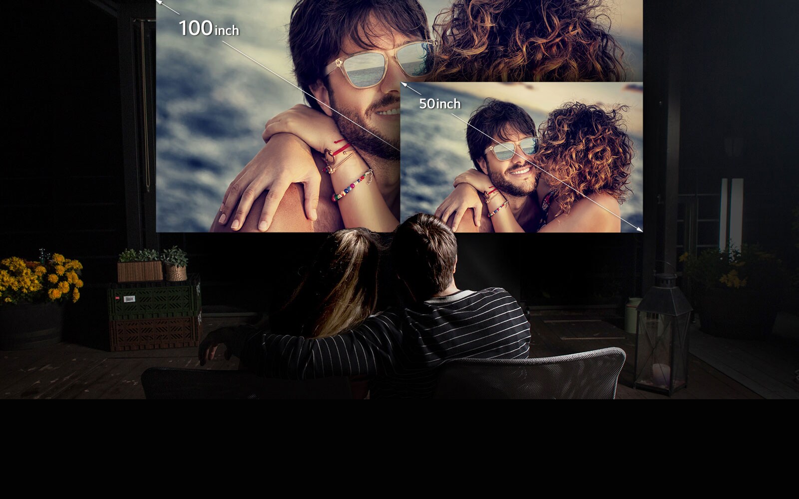  Bucură-te de experiență pe un ecran de 100 inch1