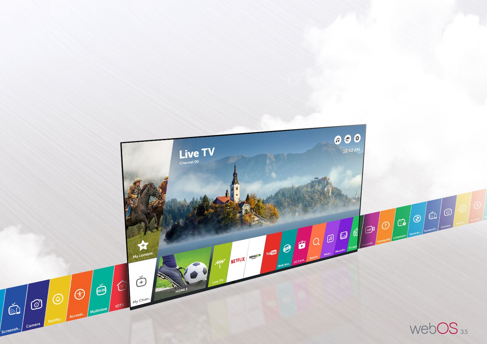 Acces facil la divertisment cu webOS 3.5<br>1
