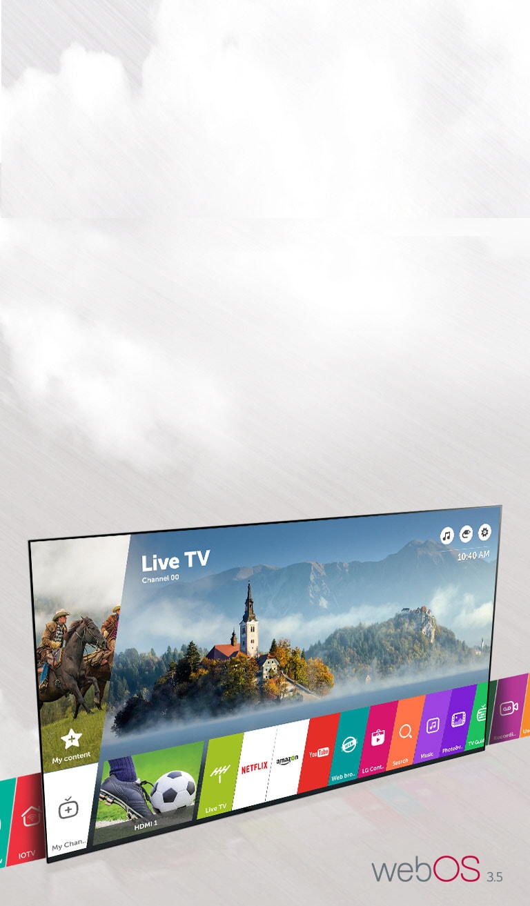 Acces facil la divertisment cu webOS 3.5<br>2