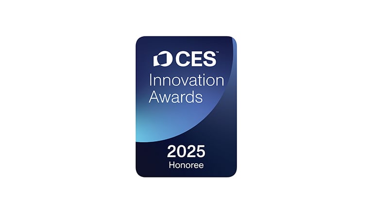 Značka CES Innovation Awards z navedbo častnika za leto 2025.