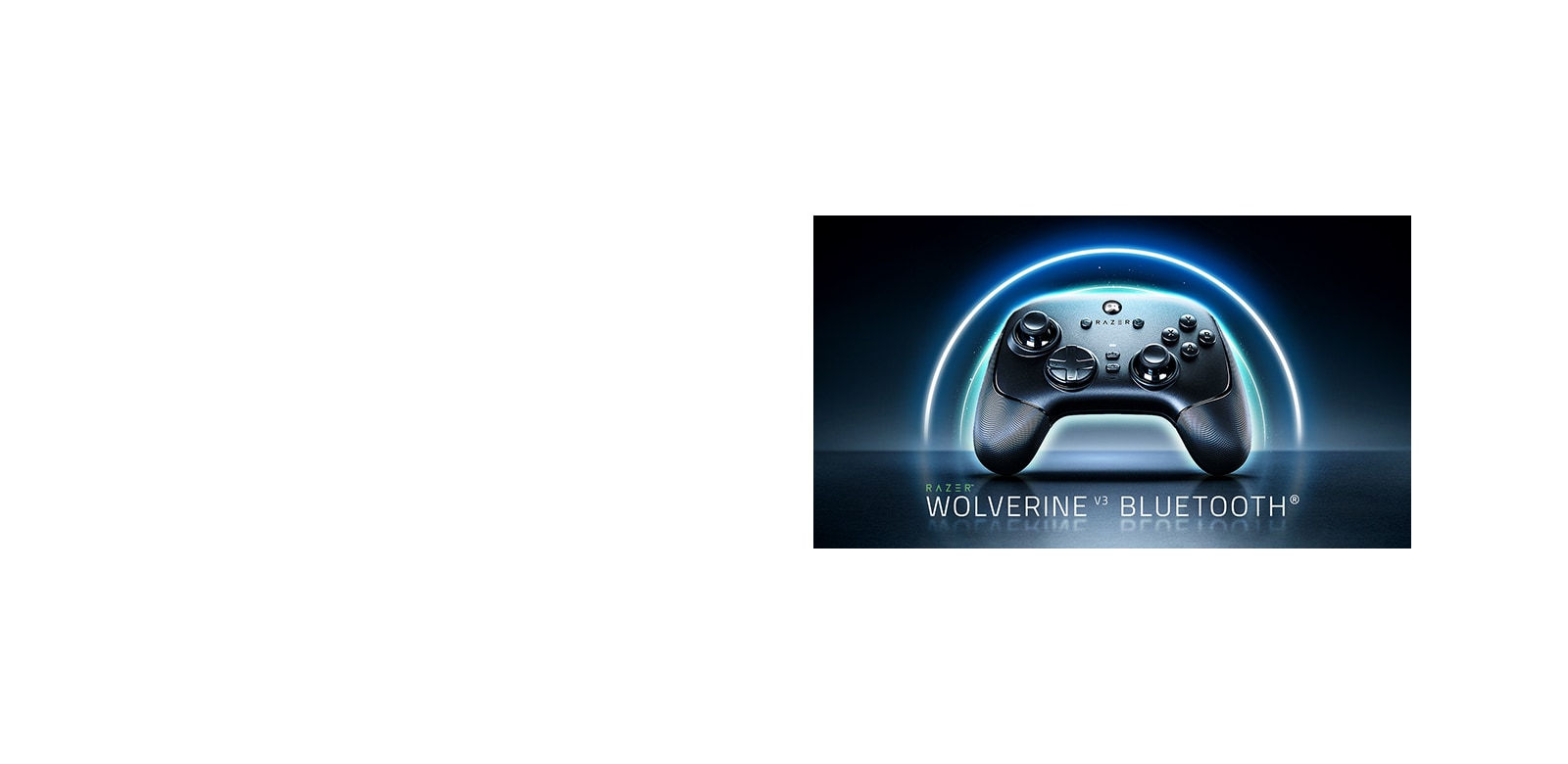 LG OLED AI B6 with Bluetooth Ultra Low Latency shows a wireless game controller labeled “Razer Wolverine V3 Bluetooth” on screen, indicating optimized Bluetooth controller support for responsive gameplay.