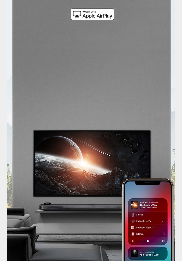 AirPlay. </br> Privește. Ascultă. Distribuie.2