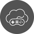 Imagine care prezinta GEFORCE NOW si STADIA pe doua televizoare LG UHD separate, pe care sunt afisate emisiuni si jocuri.