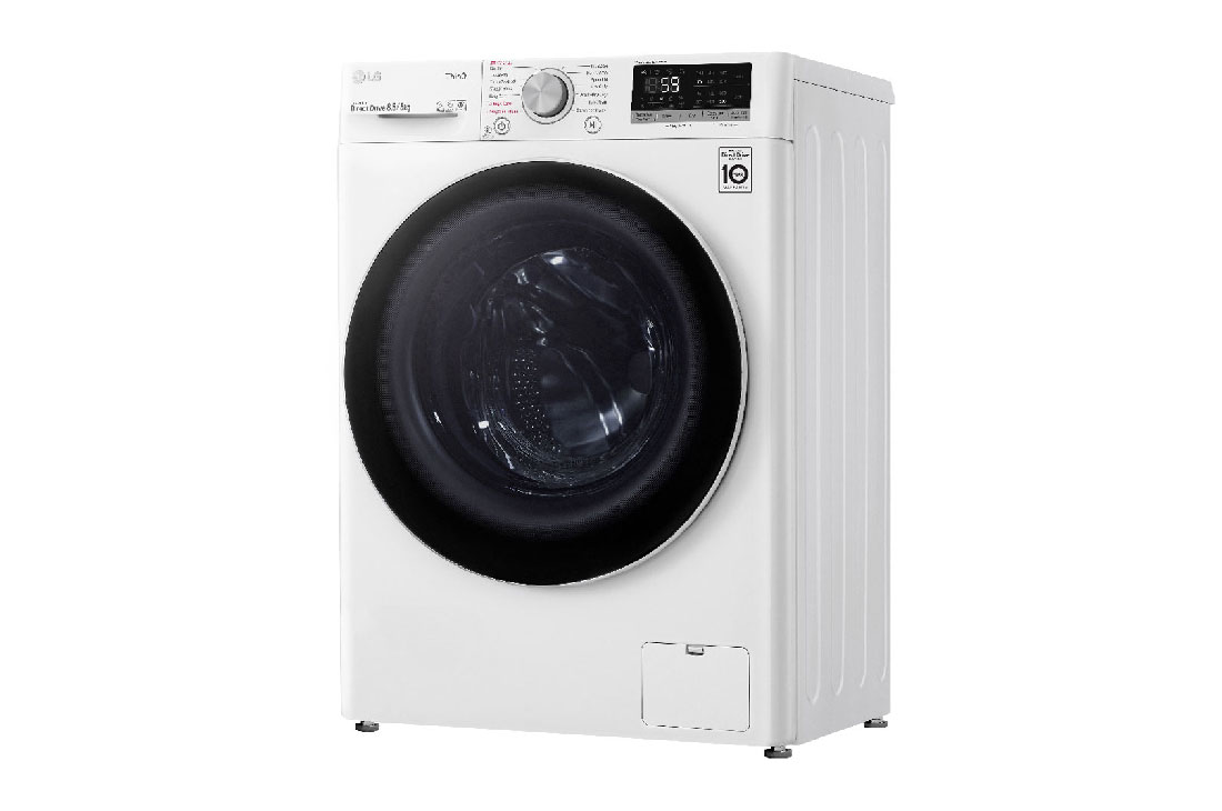 LG Maşină de spălat cu uscător LG SLIM(2 în 1) | 8.5kg spălare/5kg uscare | AI Direct Drive™ 10 ani garanție | Clasa E | Steam™ | ThinQ™ | Alb, F2DV5S8S0, thumbnail 11