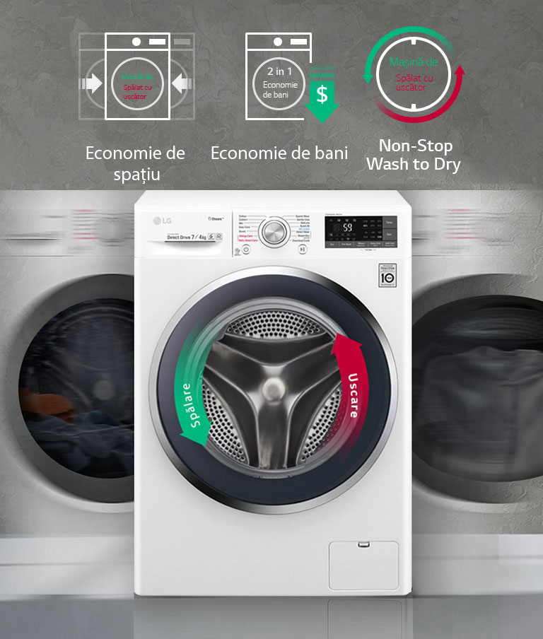 Mașină de spălat rufe și uscător | 2 in 12