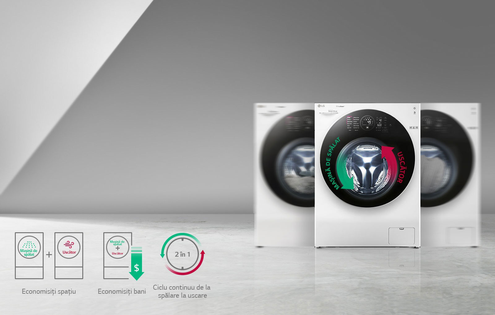 Mașină de spălat și uscător: 2 în 11