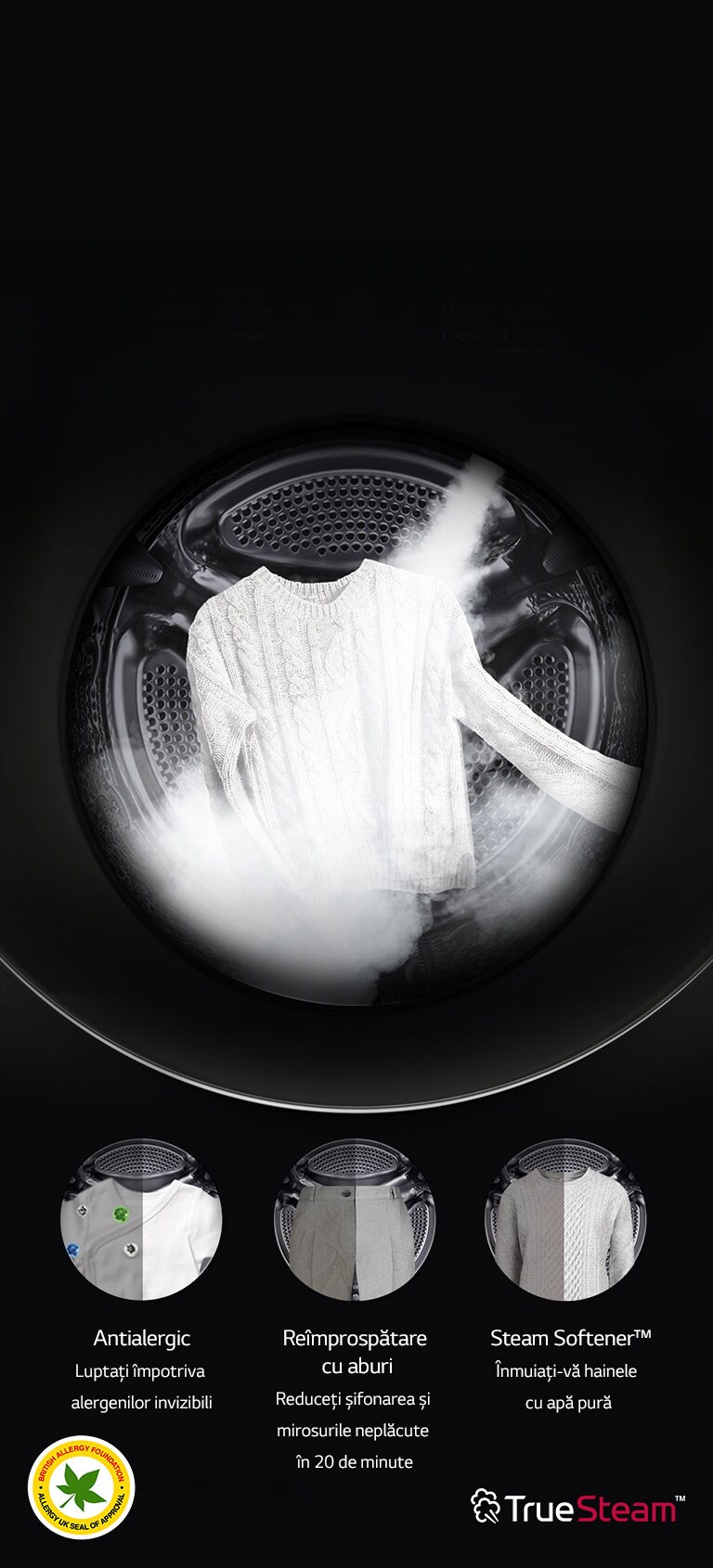 Alergeni reduși cu 99,9Ŵ