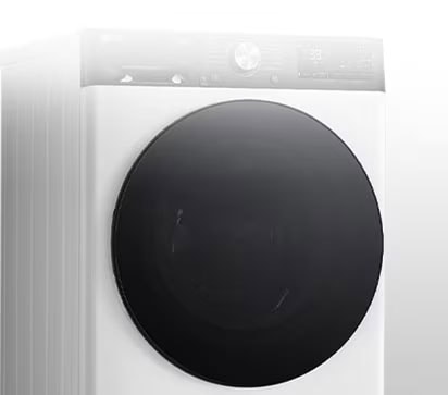 Зображення пральної машини з чітко видимими дверцятами із безпечного скла.