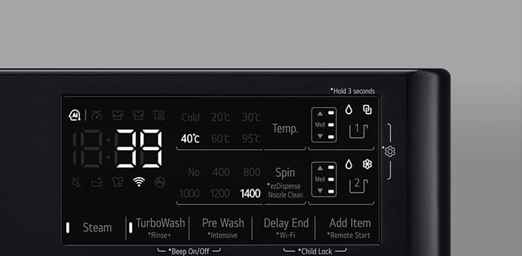 Imaginea mașinii de spălat cu ușa din sticlă securizată vizibilă în mod clar.