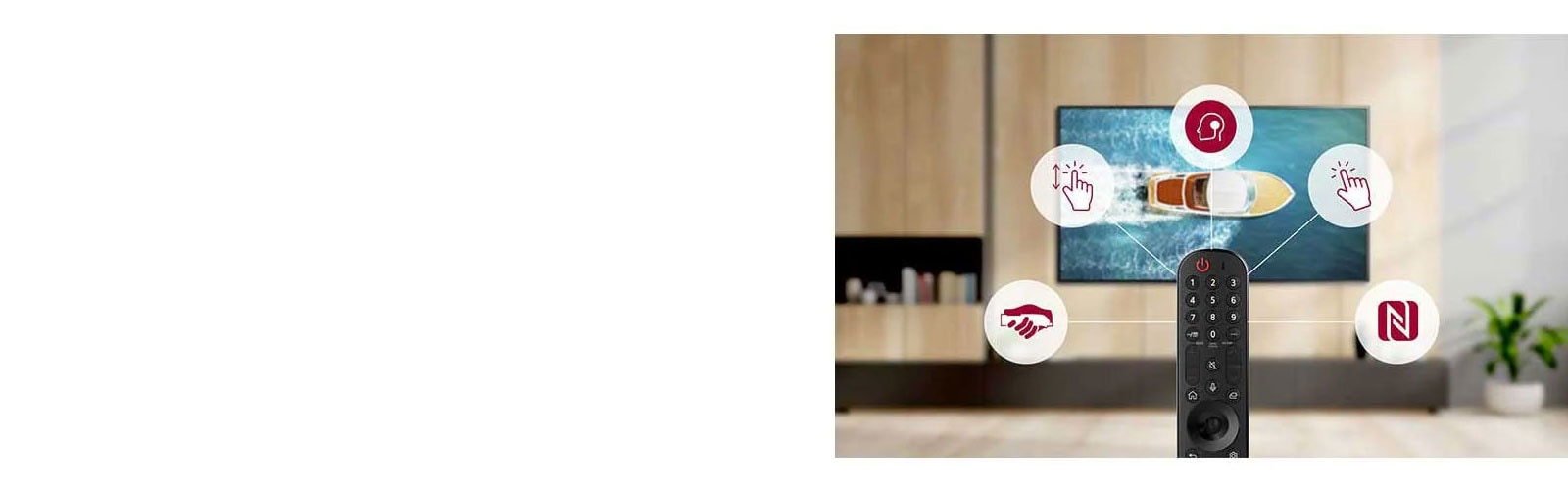 Telecomanda Magic vă permite să controlați echipamentele din locuință și televizorul din confortul propriei canapele. 