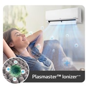 LG Aer Condiționat LG | Deluxe Hyper | 9000 BTU | Dual Inverter| WI-FI | Alb, Plasmaster™ Ionizer++, HC09RK, thumbnail 11