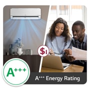 LG Aer Condiționat LG | Deluxe Hyper | 9000 BTU | Dual Inverter| WI-FI | Alb, ECONOMIE DE ENERGIE, HC09RK, thumbnail 8