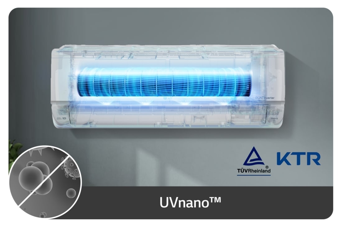 LG Aer Condiționat LG | Deluxe Hyper | 12000 BTU | Dual Inverter | WI-FI | Alb, UVnano™, HC12RK, thumbnail 10