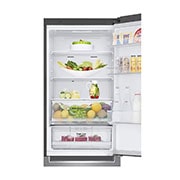 LG Combină frigorifică | Clasa E | 341 L | Total No Frost | Compresor Linear Inverter 10 ani Garanție | Door Cooling | SmartThinQ™ | Gri metalizat, GBB61PZHZN, thumbnail 6