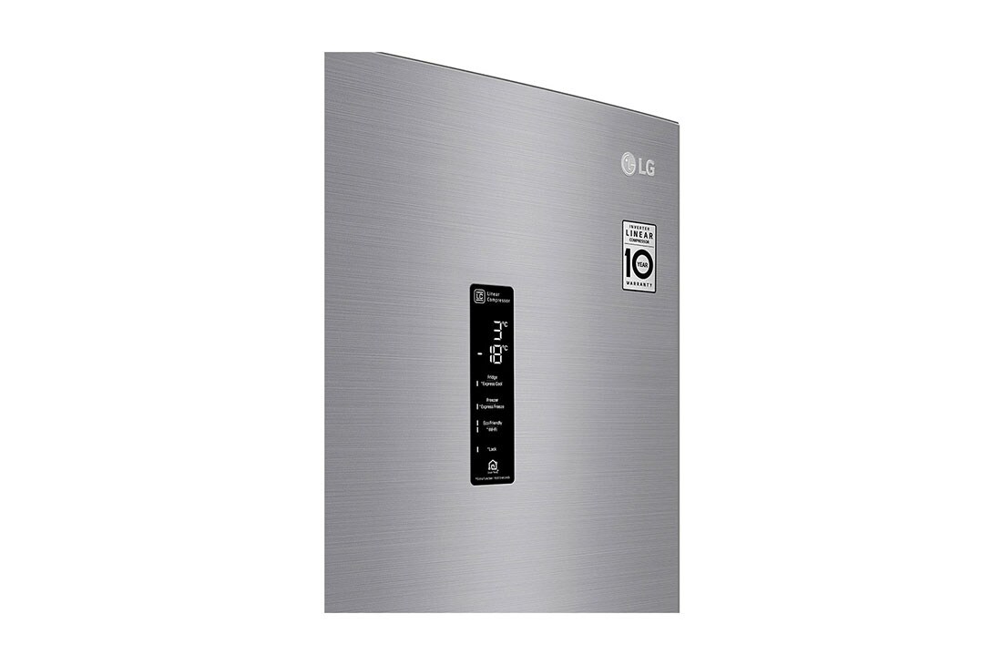 LG Combină frigorifică | Clasa E | 380 L | Total No Frost | Compresor Linear Inverter 10 ani Garanție | Door Cooling | Gri metalizat, GBF62PZHZN, thumbnail 7
