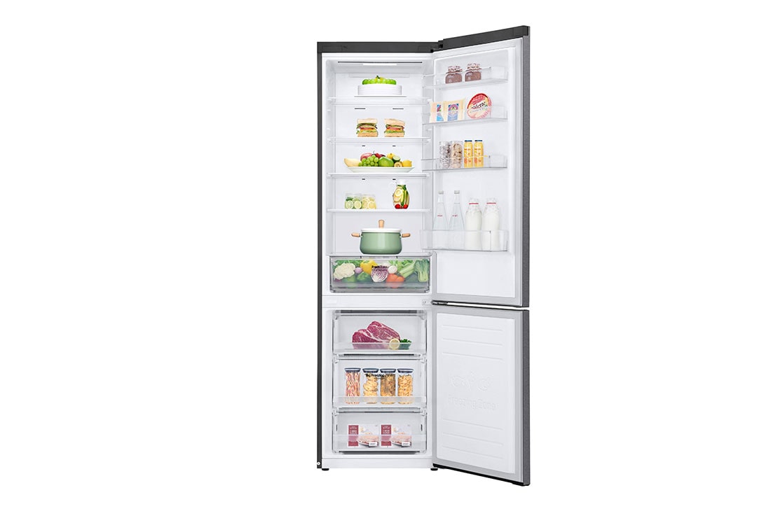 LG Combină frigorifică | Clasa E | 384 L | Total No Frost | Compresor Smart Inverter | Door Cooling | Smart Diagnosis | Gri închis, GBP32DSKZN, thumbnail 2