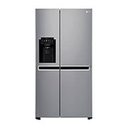 LG Frigider Side by Side | Clasa F | 601 L | Total No Frost | Compresor Linear Inverter 10 ani Garanție | Gri metalizat, GSL760PZXV, thumbnail 1