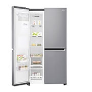 LG Frigider Side by Side | Clasa F | 601 L | Total No Frost | Compresor Linear Inverter 10 ani Garanție | Gri metalizat, GSL760PZXV, thumbnail 8